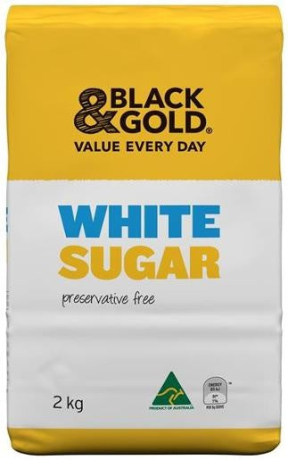 Black & Gold White Sugar 2kg