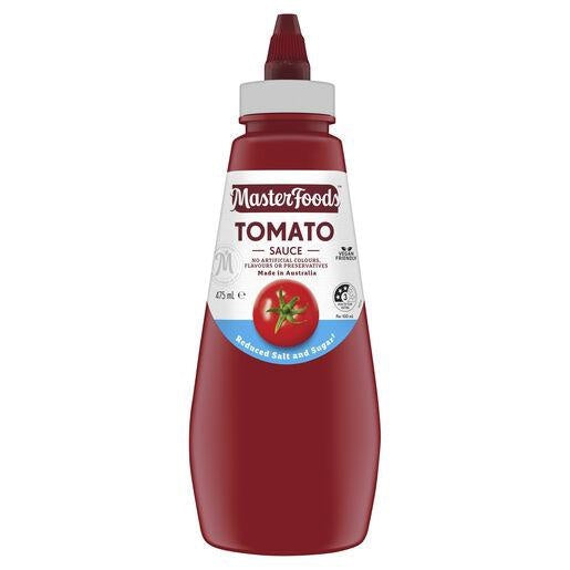 Masterfoods Squeeze Tomato Sauce Reduced Salt 500m