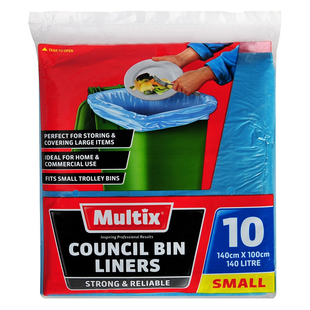 Multix Council Bin Liners 140L 10pk