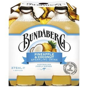 Bundaberg Brewed Pineapple & Coconut 375ml 4pk