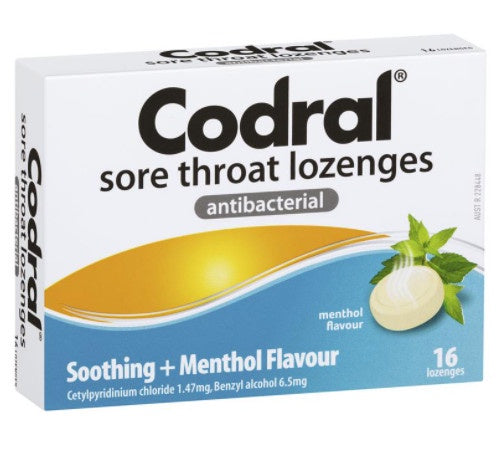 Codral Lozenges Menthol 16's