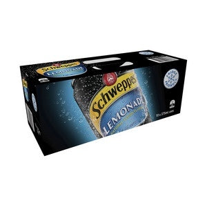 Schweppes Lemonade Cans 375ml 10pk