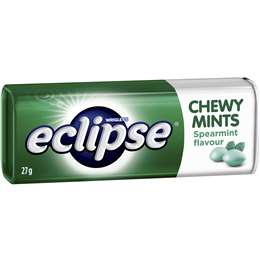 Wrigleys Eclipse Chewy Mints Spearmint 27g