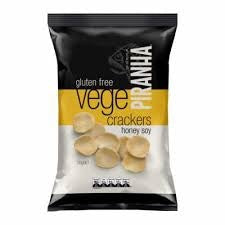 Piranha Vege Crackers Honey Soy 100g