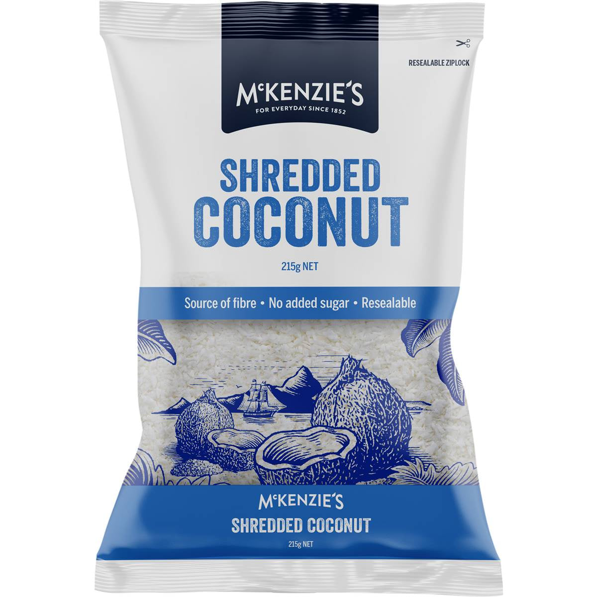 Mckenzie's Coconut Shredded Loose 215g