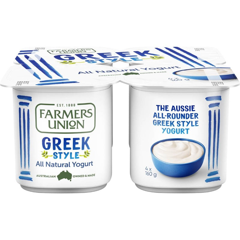 Farmers Union Greek Yogurt 4x160g