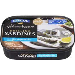 Safcol Sardines In Springwater 110g