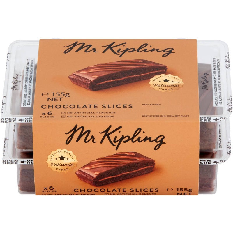 Mr Kipling Choc Slice 6 Pack