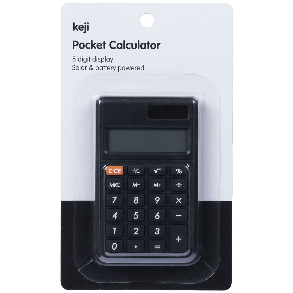 Keji Pocket Calculator Black