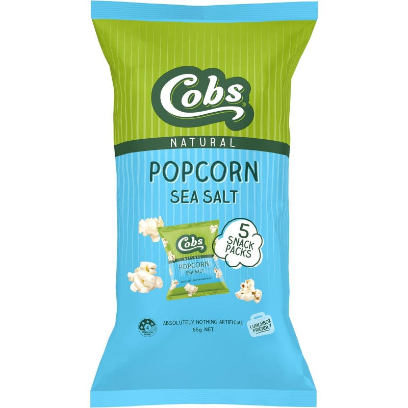 Cobs Natural Popcorn Sea Salt Multipack 65g