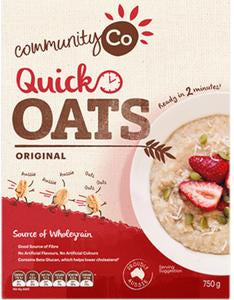 Community Co Quick Oats 750g