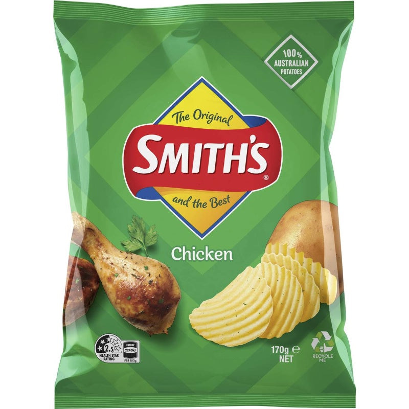 Smiths Crinkle Cut Chips Chicken 170g