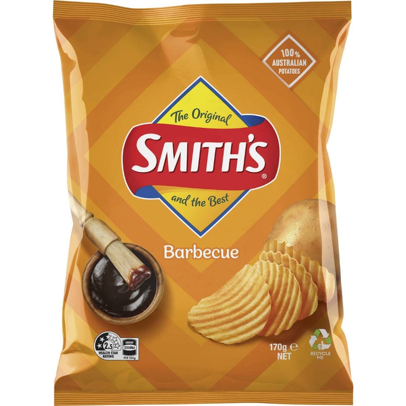 Smiths Crinkle Cut Chips BBQ 170g