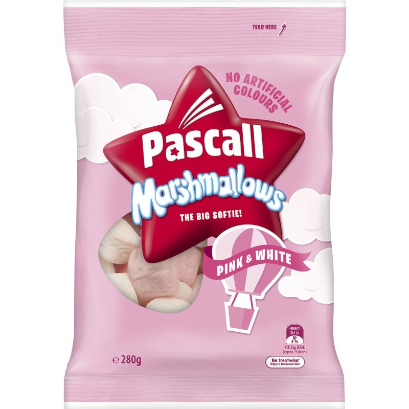 Pascall Marshmallows Vanilla Raspberry 280g