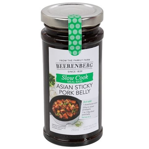 Beerenberg Asian Sticky Pork Belly Slow Cook Sauce 240ml