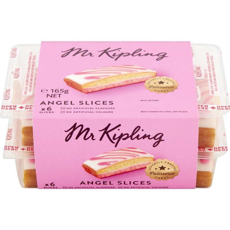 Mr Kipling Cake Angel Slices Snack Pack 6 Pack