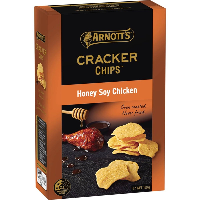 Arnotts Cracker Chips Honey Soy Chicken 150g