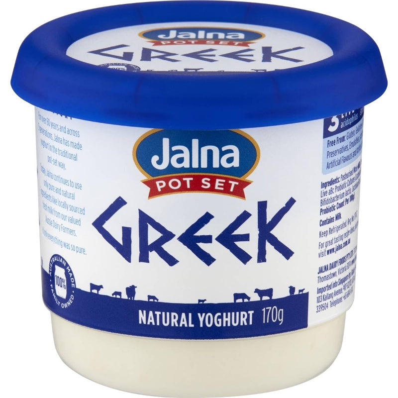 Jalna Natural Greek Yoghurt 170g