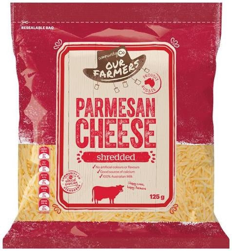 Community Co Parmesan Shredded Cheese 125g