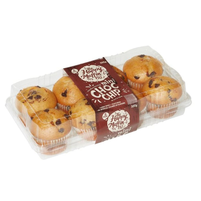 Happy Muffin Muffin Mini  Chocolate Chip 8pk