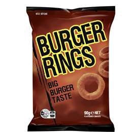 Burger Rings Burger Snacks 90g