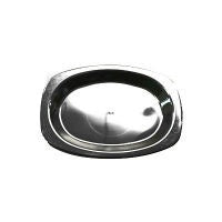 Plastic Plate Black Oval 5.5"x9" 160x230mm 50pk