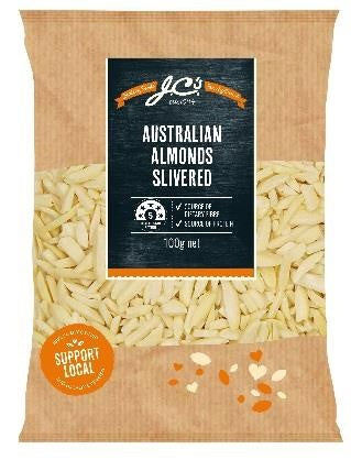 JC's Almonds Slivered 100g