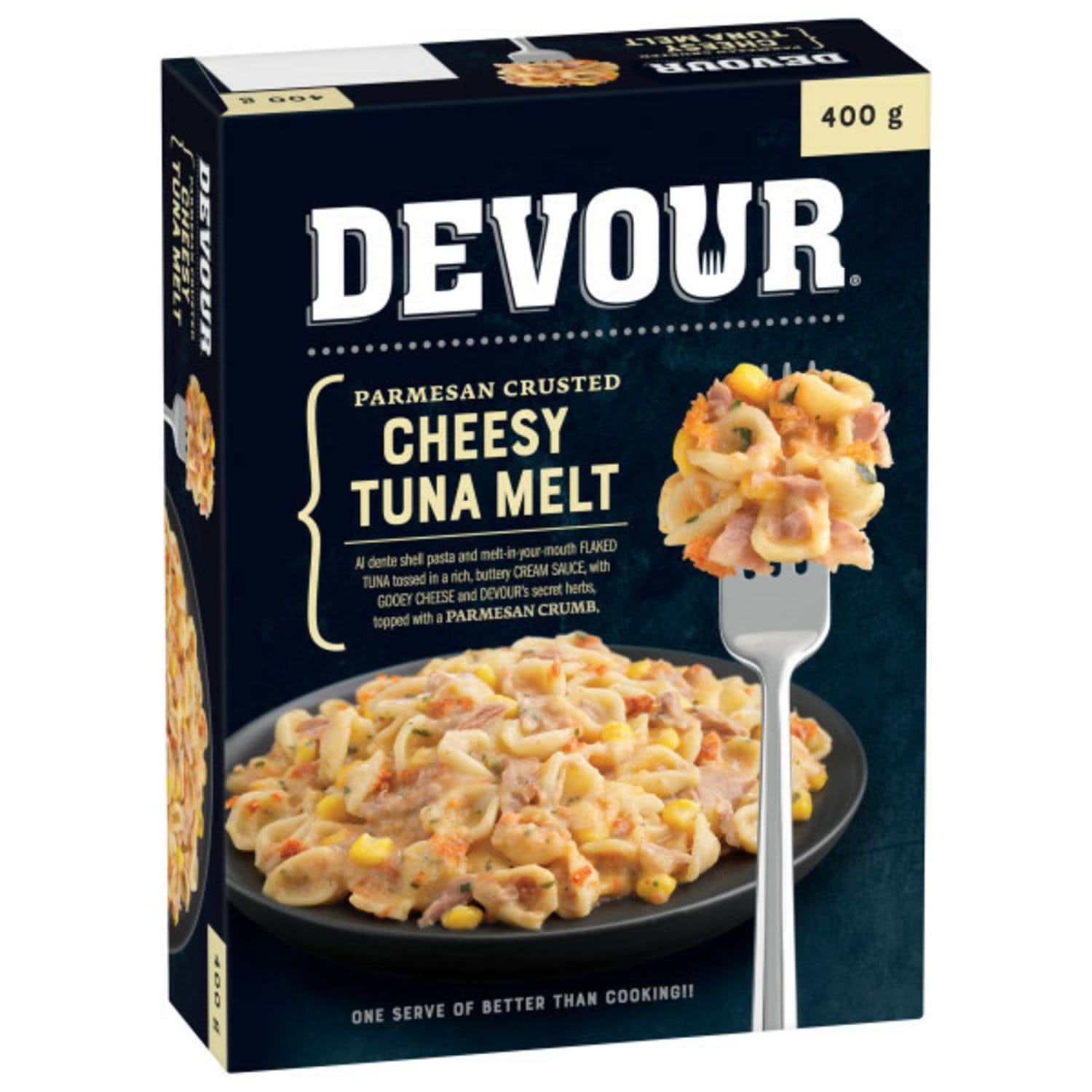 Devour Tuna Melt Crst Parmesan 400g