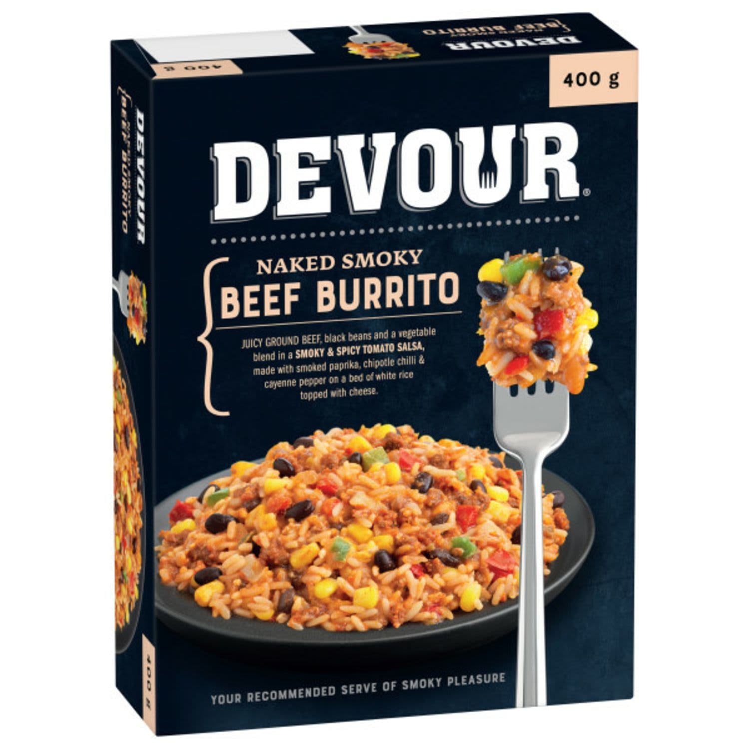 Devour Beef Naked Burrito 400g