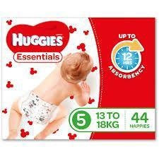 Huggies Essential Nappies Size 5 Walker 44pk