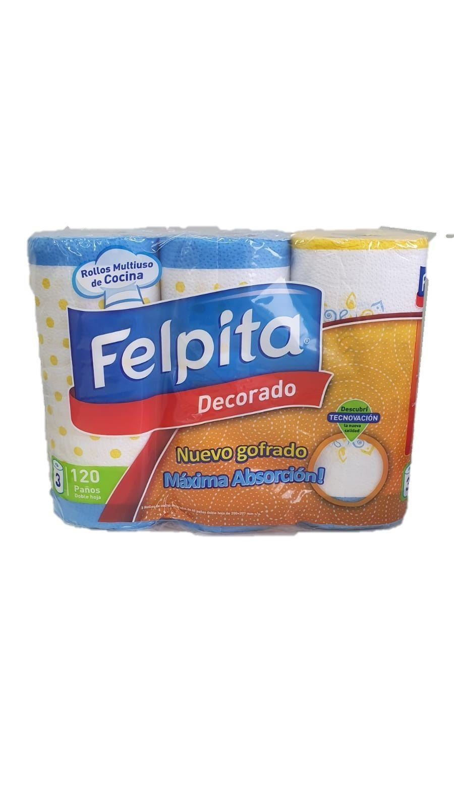 Felpita Decore 2ply 3Pk Paper Towel