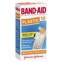 BAND-AID Brand Plastic Strips 10