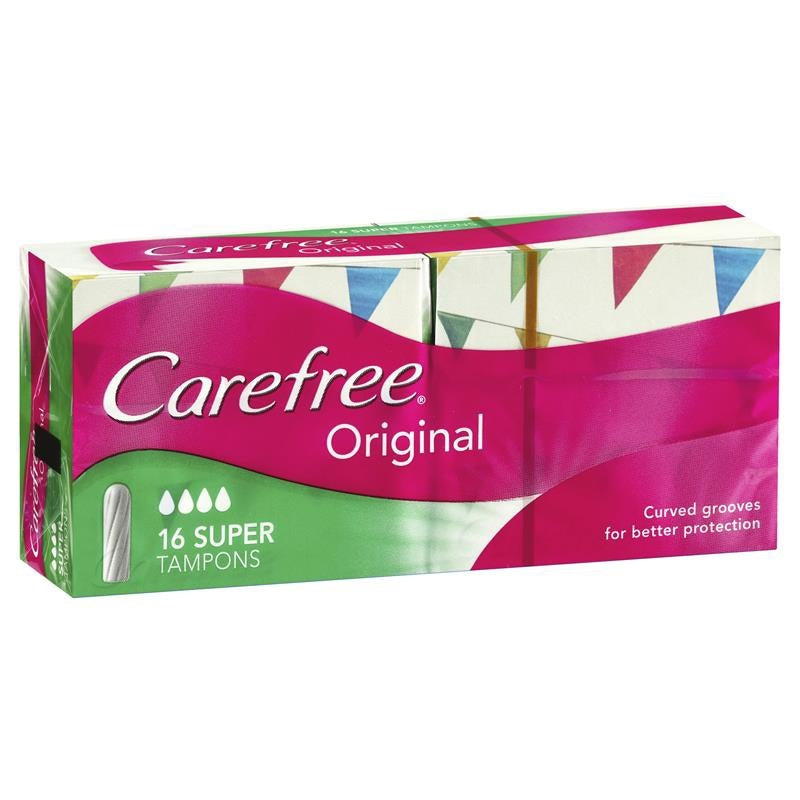 Carefree Tampons Super 16