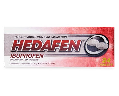 Hedafen Ibuprofen 200mg 24 pack