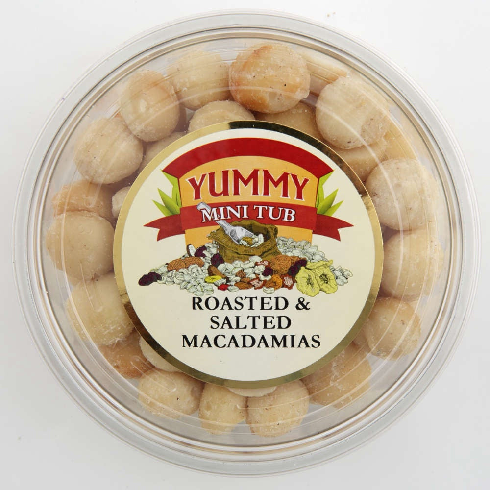Yummy Snack Roasted & Salted Macadamia Tub 150g