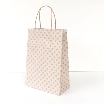 Gift Bag Junior White Spot on Kraft