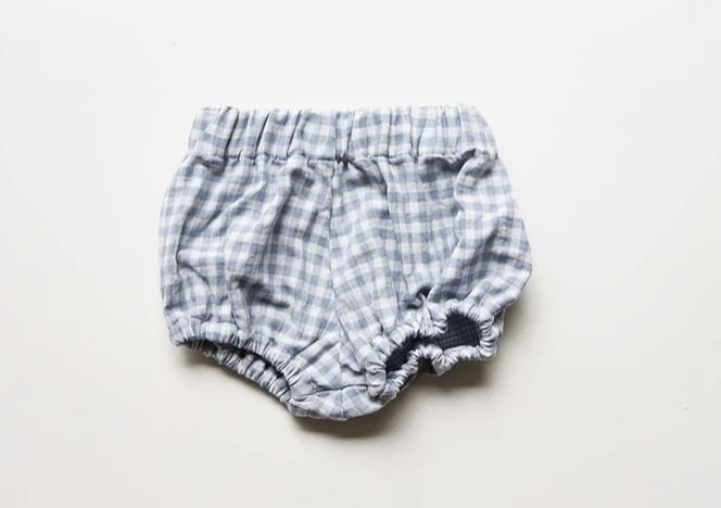 Bloomers - Baby Blue Gingham 3-6mths