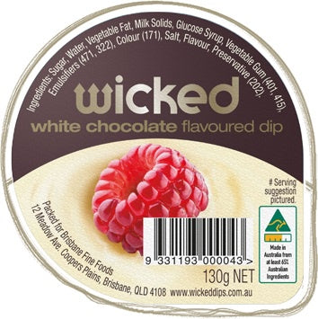 Wicked White Chocolate Dipping Sauce 130g