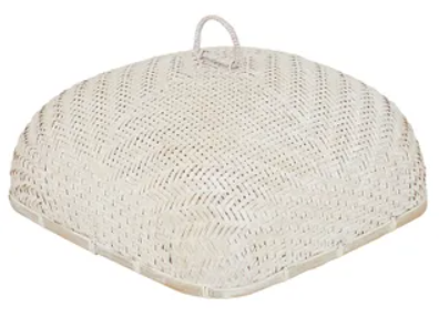 Kira Bamboo Food Cloche White