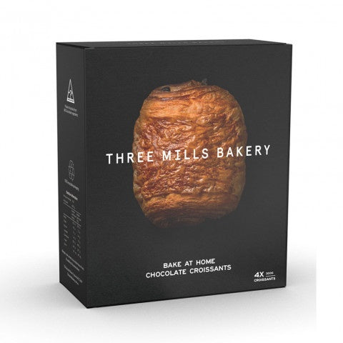 Three Mills Bakery Bake At Home Chocolate Croissants 4 pack