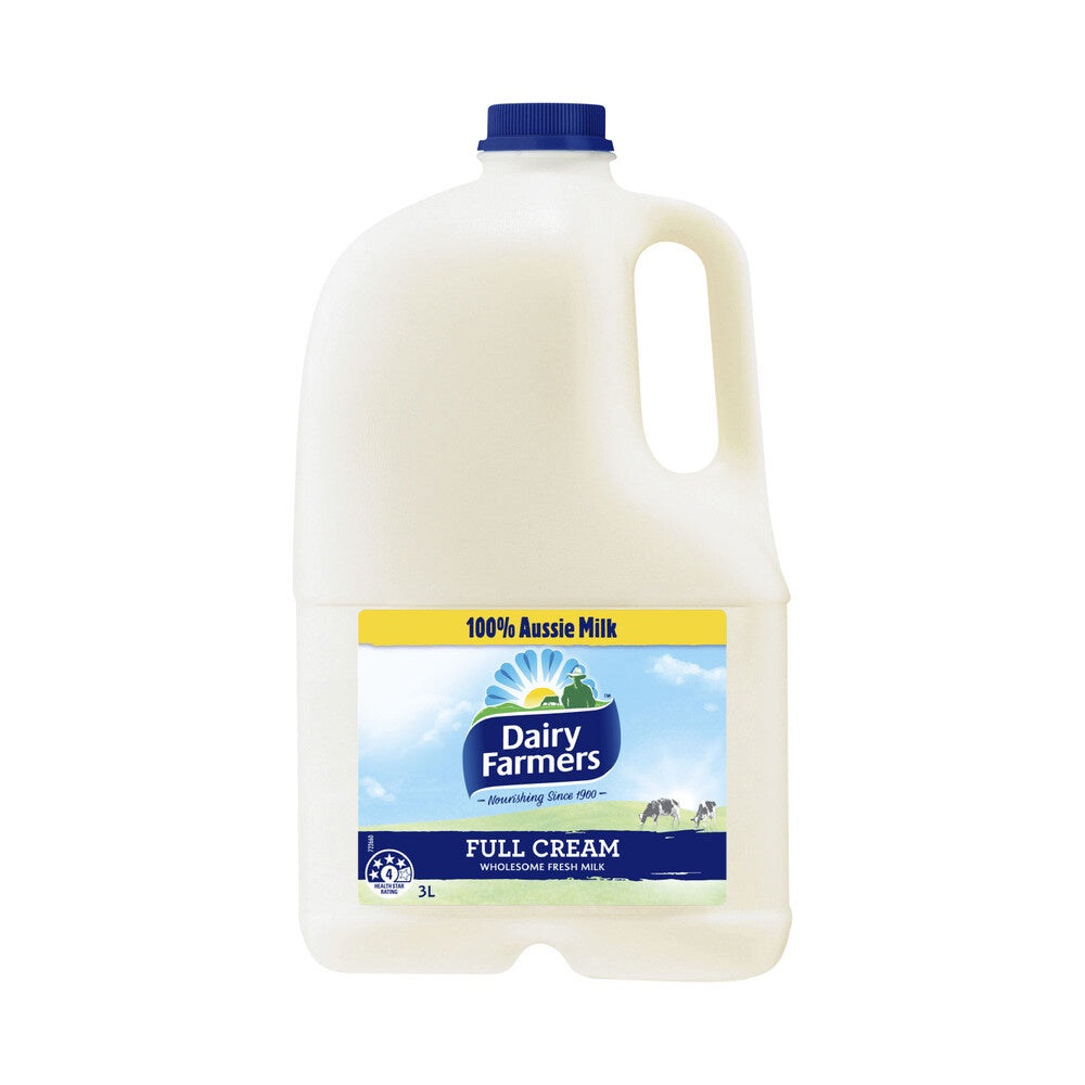 Dairy Farmers Full Cream Milk 3L