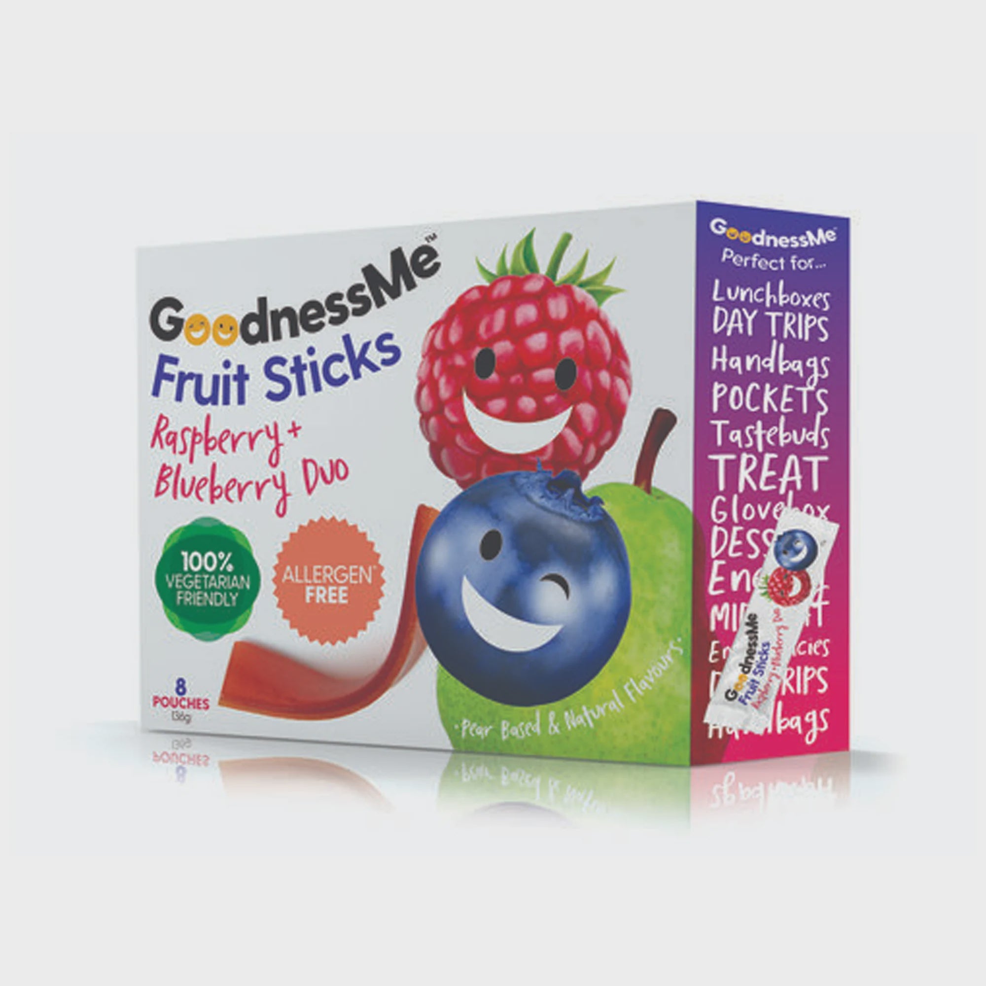 Goodnessme Really Fruity Sticks Raspberry & Blueberry 8 Pack 120g
