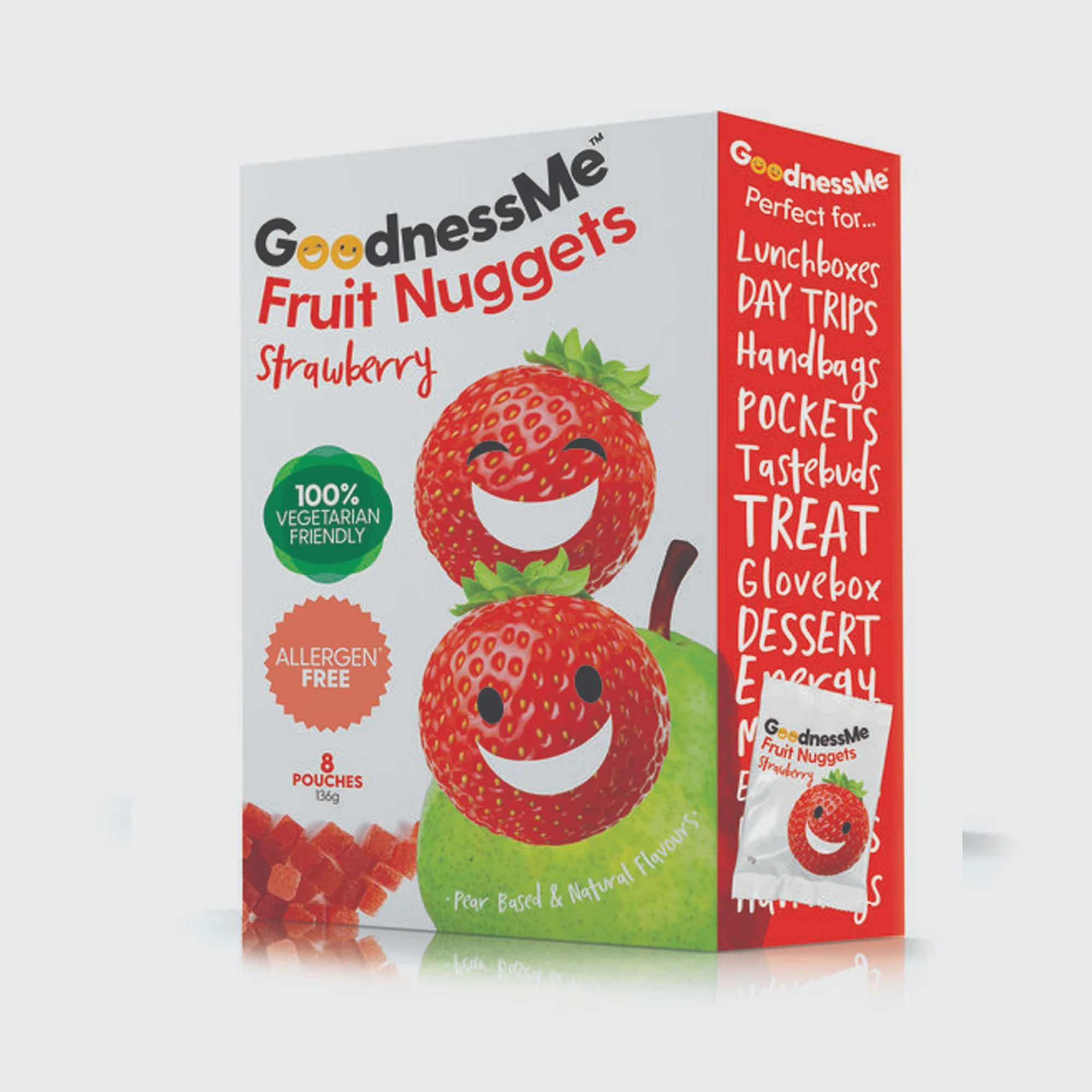 Goodnessme Fruit Nuggets Strawberry 8pk
