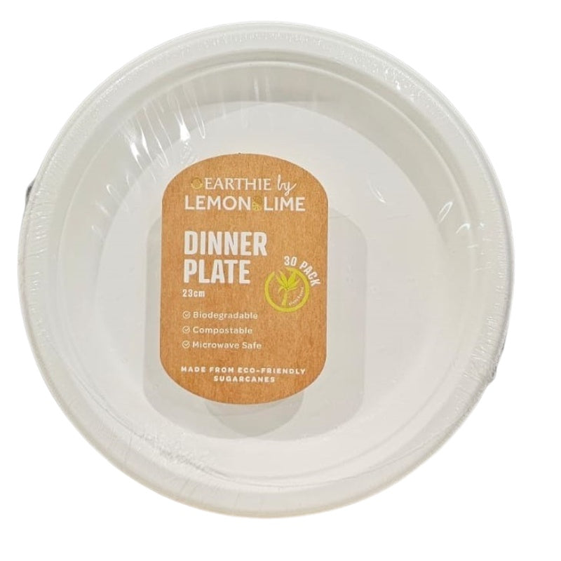 Lemon&Lime Disposable Dinner Plate 23cm 30 Pack