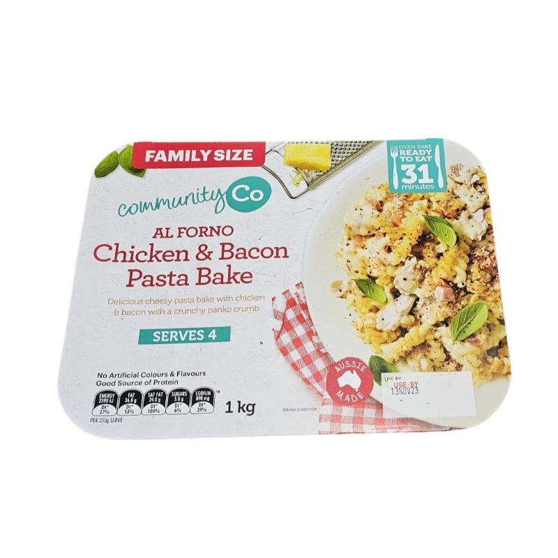 Community Co Chicken & Bacon Pasta Bake 1kg