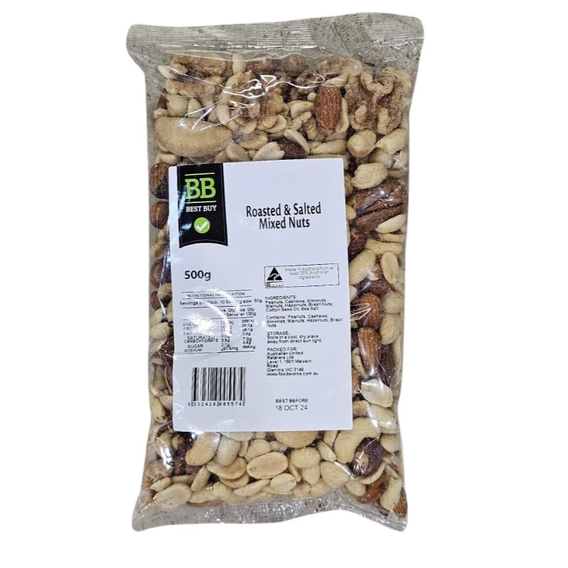 Best Buy Roasted & Salted Mixed Nuts 500g