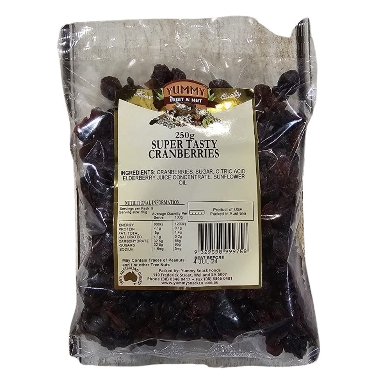 Dried Cranberries 250g