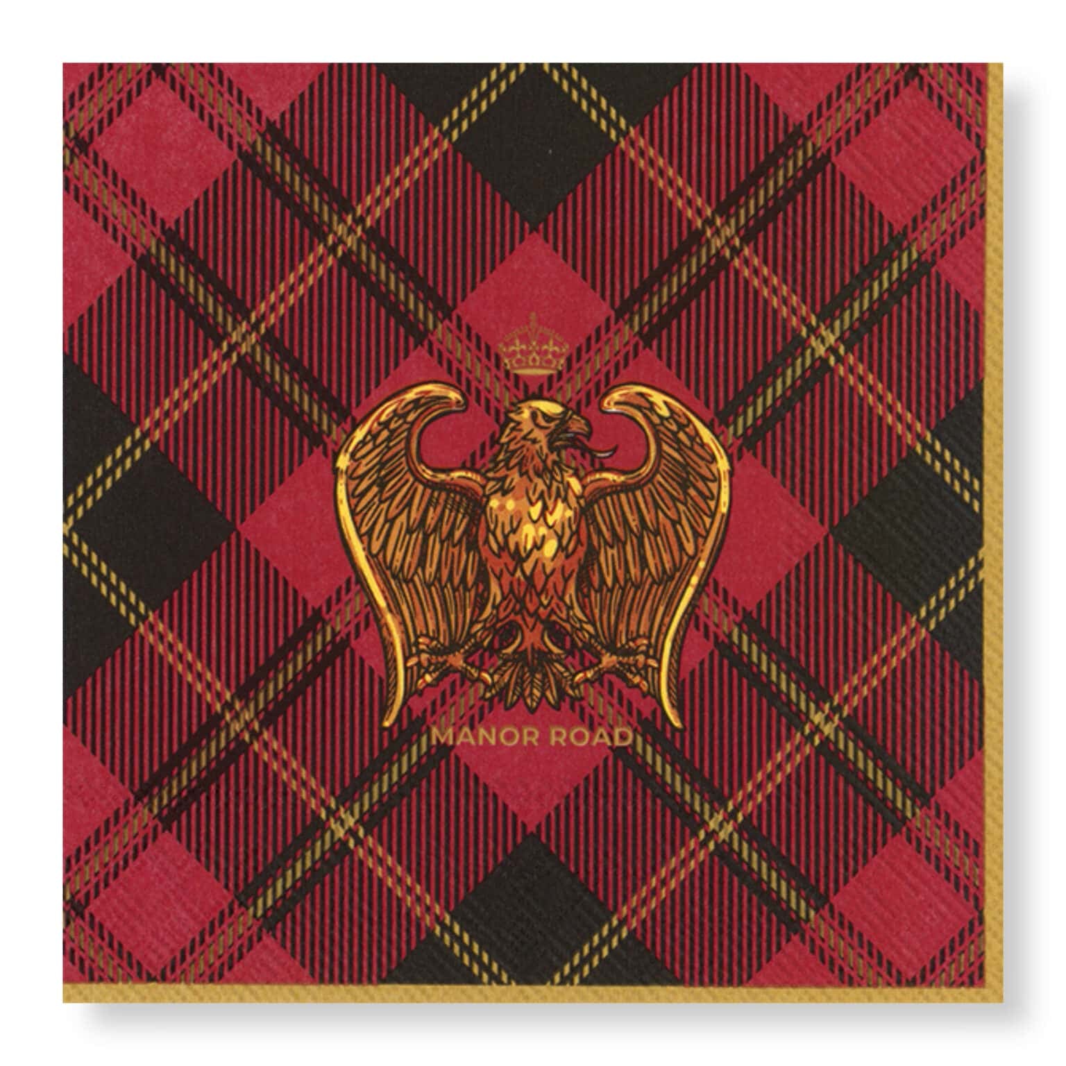 Eagles On Tartan Napkins - Luncheon