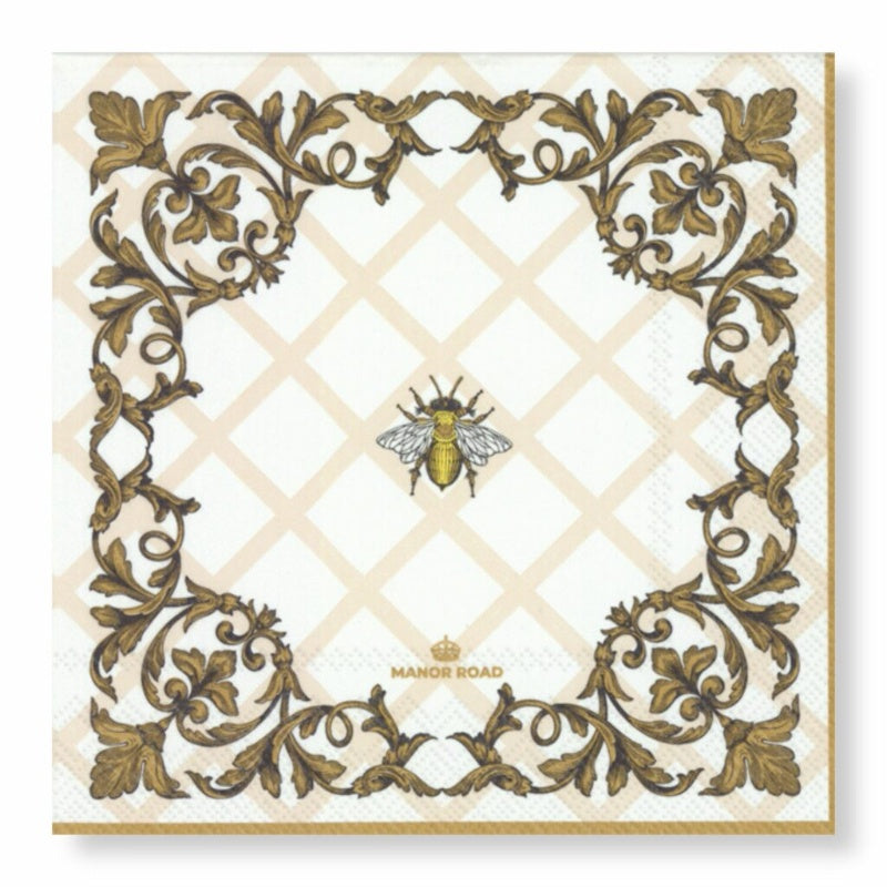 Ornamental Bee Napkins - Dinner