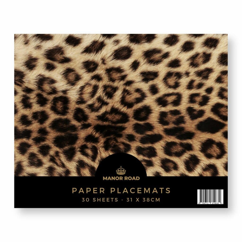 The Leopard Paper Placemat Pad - 30 sheets